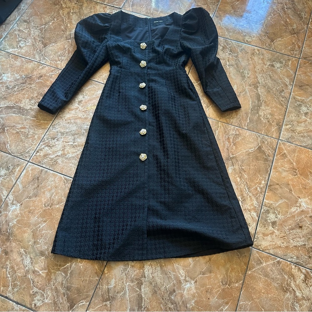 Sister Jane Cinematic Jacquard Midi Dress